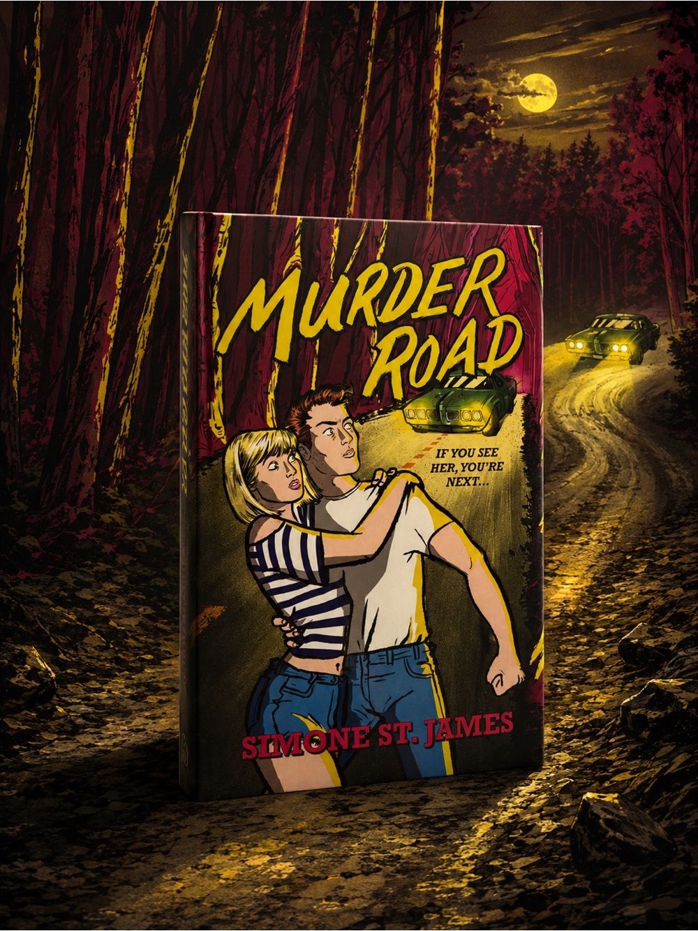 Hand Signed Evernight Exclusive Murder Road by Murder Road Illumicrate Hardcover